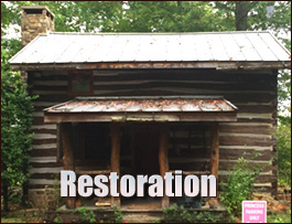 Historic Log Cabin Restoration  Sealevel, North Carolina